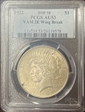 1922 $1 VAM 2E Wing Break AU53