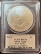 2013 $1 Silver Eagle First Strike MS70