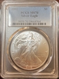 2002 $1 Silver Eagle MS70