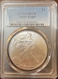 2003 $1 Silver Eagle MS70
