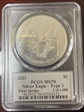 2021 $1 Silver Eagle - Type 1 First Strike Cleveland Arrows 1 of 1000 MS70