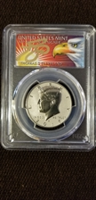 2019-S 50C Kennedy Enhanced Rev PR Half Dollar Set Cleveland Eagle with sun PR70