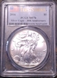 2016 $1 Silver Eagle Silver Eagle - 30th Anniversary First Strike MS70