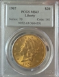 1907 $20 Liberty MS63