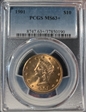 1901 $10 MS63+ 
