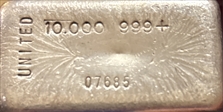   10 OZ 3RD SERIES REVERSE STAMP 07685