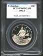 1992-S 50C Columbus PR69DCAM