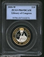 2000-W $10 Library of Congress Bimetallic PR69DCAM