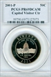 2001-P 50C Capitol Visitor PR69DCAM