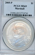 2005-P $1 Marshall PR69DCAM