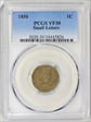 1858 1C Small Letters VF30