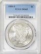 1881-S $1 MS65