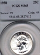 1950 25C MS65