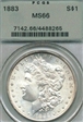 1883 $1 MS66