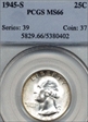 1945-S 25C MS66