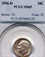 1956-D 10C MS65