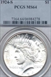 1924-S $1 MS64