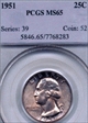 1951 25C MS65