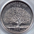 1999-D 25C Connecticut MS66