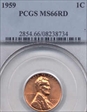 1959 1C MS66RD