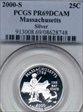 2000-S 25C Massachusetts Silver PR69DCAM