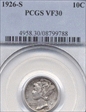 1926-S 10C VF30