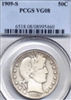 1909-S 50C VG8