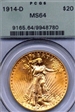 1914-D $20 MS64
