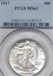 1917 50C MS63