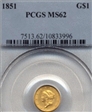 1851 G$1 MS62