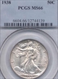 1938 50C MS66