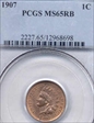 1907 1C MS65RB