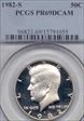 1982-S 50C PR69DCAM