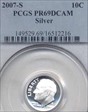 2007-S 10C Silver PR69DCAM
