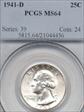 1941-D 25C MS64