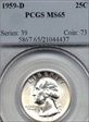 1959-D 25C MS65