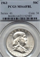 1963 50C MS64FBL