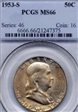 1953-S 50C MS66