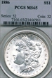 1886 $1 MS65