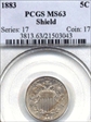 1883 5C Shield MS63