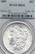 1887 $1 MS66