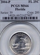 2004-P 25C Florida MS66