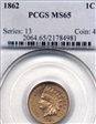 1862 1C MS65