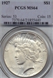 1927 $1 MS64