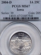 2004-D 25C Iowa MS67