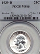 1939-D 25C MS66