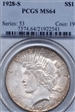 1928-S $1 MS64
