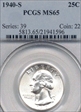 1940-S 25C MS65