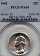 1942 25C MS64