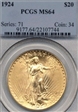 1924 $20 MS64